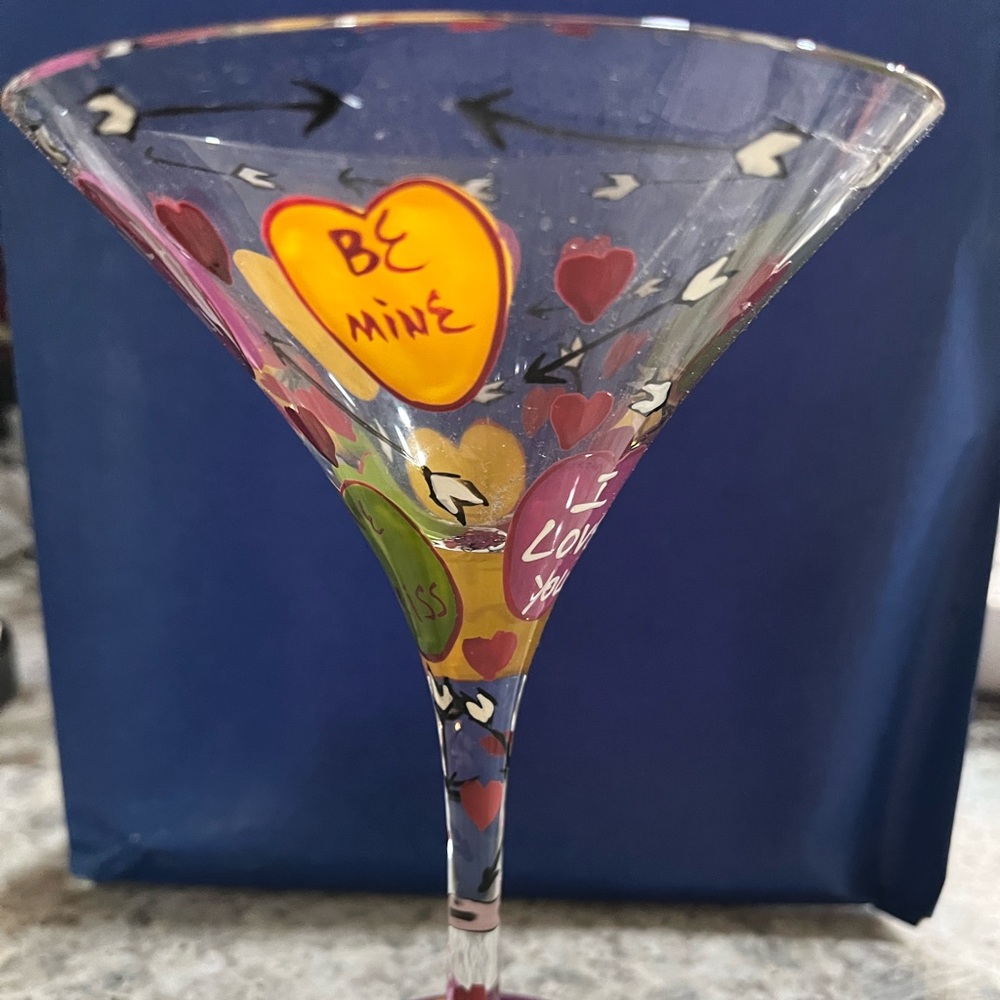 Lolita Be Mine Heart Martini Glass